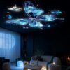 Starry Sky Butterfly LED Projector Night Light,USB 5d Holographic Plug and Play Hd Star Projector, Multi-Angle Projection Base, 360° Space Starry for Bedroom, Home Theater，Starry Sky Butterfly