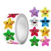 Star Stickers for Kids Reward 8 Rolls 500pcs/roll Cute Colorful Glitter Star Stickers Kids Reward Sticker DIY Luggage Scrapbook