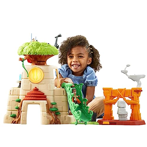 Star Wars: Young Jedi Adventures Tenoo Jedi Temple, 20-Inch-Tall Playset with Lights & Sounds, 2 Action Figures, Preschool Toys for 3 Year Old Boys & Girls & Up