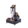 Steam Engine Model Kit, Functional Metal OHV Single Cylinder 4-Stroke Internal Combustion Engine Model for STEM Learning & Physical Experiment Demonstration