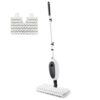 Steam Mops for Floor Cleaning, Unique Double-Sided Flip Design, 15 Seconds Fast Heating 10-in-1 Steam Cleaner for Kitchen, Living Room Wood Floor Tile Cleaning