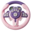 Steering Wheel Toy, Kids Steering Wheel with 360° Rotation, Interactive Sounds & Educational Content for Home Use