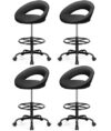 Stella Mia Ergonomic Drafting Chair for Standing Desk, Swivel Rolling Stool