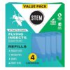 STEM Flying Insect Light Trap Refill Cartridges, Indoor Fruit Fly Trap, Insecticide-Free Pest Control for Home, Attracts and Traps Insects, Official STEM Refills - 4 Count