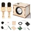 STEM Projects Karaoke Machine Toys Science Kits for Kids Age 8-12 Stem Building Kits Building Your Own DIY Electronics Kit with Bluetooth Speaker 2 Wireless Microphones Gifts for Teen Girls Boys