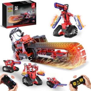 STEM Robot kit for Kids Ages 8-12, 5 In1 Science Building Blocks Kit