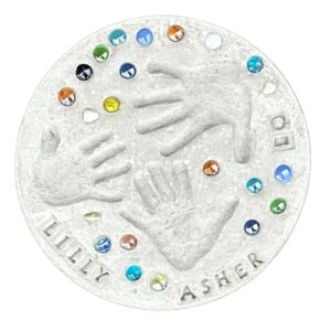 Stepping Stone Kits, Diys Molded, Interactive Parent Childs Activity Set Make Your Own Stepping Stone Outdoor for Garden Walkway Mother ' S Day Birthday Party Craft Activity