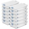 Sterilite 12-14988004 Lidded bin, 56 Quart, Clear