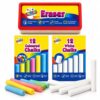 STERLING PRODUCTS Chalk & Eraser Set, 25 Piece Blackboard Writing Set for School, Classroom, Teachers, Children, Home Learning, Drawing & Art