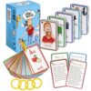Steve and Maggie Sight Words Flash Cards for Toddlers, 115 PCS Toddler Flash Cards, Phonics Alphabet Numbers Shapes Colors, Preschool Kindergarten First Words Learning Toys
