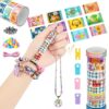 Sticker Bracelet Making Kit for Kids – Wearable Sticker Jewelry Set with 60 Stickers, Beads & Collector Book, Creative DIY Gift for Girls Ages 5–10