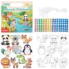 Sticker Packs Kids 2-in-1 Mosaic – – – Coloring Learning Craft Kits Cute |