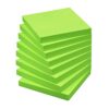 Sticky Notes 3x3 in, Self-Adhesive, 8 Pads, 80 Sheets/Pad (Green)
