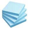 Sticky Notes 3x3 in, Self-Adhesive Note, 4 Pads, 100 Sheets/Pad, Light Blue