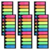Sticky Tabs, 1200 Pcs Arrow Sticky Notes Translucent Stickys-Index-Tabs 10 Primary Color Stickys Tabs for Books Page Markers Stickys Tab Book Annotation for Books Page Bookmarks