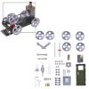 Stirling Engine Kit, DIY Assembly Stirling Engine Car Model Kit for STEM Learning & Physical Experiment Demonstration