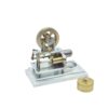 Stirling Engine Kit, Mini Alpha-Type Horizontal Oppose Hot Air Stirling External Combustion Engine for STEM Learning & Physical Experiment Demonstration
