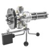 Stirling Engine Kit, Six Cylinders Metal Rotating Gatling Style Stirling Engine Model with Alcohol Lamp Heating for STEM Learning & Physical Experiment Demonstration