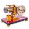 Stirling Engine Kit, Suction Fire Type Professional Edition Pure Copper Cylinder Heat Energy Engine Model for STEM Learning & Physical Experiment Demonstration