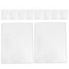 STOBAZA 10pcs 8.5x11 Inch Rigid Plastic Top Loader Sheet Protectors, PVC Hard Plastic Sleeves for Photos and Report Covers, Reusable Heavy Duty Document Protectors for Classroom and Shop