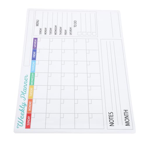 STOBAZA Removable Dry Erase Board Sticker Monthly Planner with Flexible Layout Planning and No Residue Adhesion, PVC Material Whiteboard Sheet for Office Meetings and School Classrooms