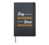 Stop Whining Start Grinding Boss Retro Hustle Entrepreneur Hardcover Journal, Black