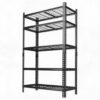 Storage Shelves,5-Tier Adjustable Heavy Duty Steel Wire Storage Shelving with 2000 Lbs Capacity,400 Lbs Capacity Per Shelf,Utility Shelving Unit for Garage, Basement, Warehouse, 36"x16"x72",Black