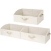 StorageWorks Closet Organizer Bins, Trapezoid Storage Box, Fabric Storage Baskets for Shelves