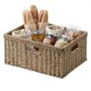 StorageWorks Large Wicker Baskets for Organizing, Seagrass Storage Basket with Built-in Handles for Pantry, Entryway, Living Room, 1 Pack