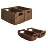 StorageWorks Round Paper Rope Storage Baskets
