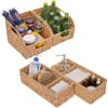 StorageWorks Water Hyacinth Storage Baskets Set