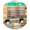 Store Display Rack Wall Mounted Storage Rack Supermarket Convenience Store Automatic Cigarette Rack Space Saving Assembled Display Cabinet,Cigarette Display Rack with Safety Lock, Versatile