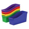 Storex 70105U06C Interlocking Book Bins, 4 3/4 x 12 5/8 x 7, 5 Color Set, Plastic, Multicolor