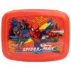 STOR Spider-Man Children's Lunch Box 1705 ml - Sandwich Box with 4 Compartments on 2 Levels - BPA-Free Robust Plastic - Perfect for School and Trips