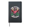St Patricks Day Funny Irish Girl Women Saint Paddy Flamingo Hardcover Journal, Black