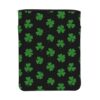 St Patricks Green Shamrock Clover Leaf Grass Black Book Sleeve
