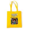 Stranger Things Tales From 85 Group Poster Grocery Travel Reusable Tote Bag, Yellow, 38x42cm