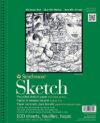 Strathmore 400 Series Sketch Pad, Recycled Paper, 9x12 inch, 100 Sheets - Artist Sketchbook for Drawing, Illustration, Art Class Students