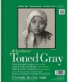 Strathmore 400 Series Sketch Pad, Toned Gray, 5.5x8.5 inch, 50 Sheets - Artist Sketchbook for Drawing, Illustration, Art Class Students