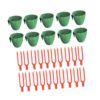 Strawberry Propagation Cups Plant Growing Tray Plant Germination Trays Nursery Trays Forks for Greenhouse Indoor, L