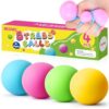 Stress Balls 4 Pack for Adults and Kids, Color Changing Squeeze Toys, Sensory Toys for Kids with Autism, Squishy Fidget Toys for Stress and Anxiety Relief, Prize for Classroom