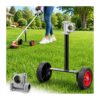 String Trimmer Support Wheel Attachment for Honda UMK435 4-Stroke Brush Cutter, Dual Clamp Rolling Support Converts Straight-Shaft Weed Eater into Walk-Behind Trimmer