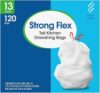 Strong Flex 13-Gallon Drawstring Tall Kitchen Trash Bags, Fresh Scent – Durable Tear-Resistant Garbage Bags for Household Waste and Everyday Cleaning (120 Count)