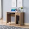 Student Desk Home Office Desk 39" W Compact Desk Writing Desk Laptop Desk One Drawer Keyboard Drawer Wooden Knob