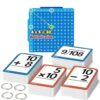 Students Math Practice Card for Fun Arithmetics Learning Tool with Paper Educational Flashcards Parent Math Cards