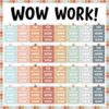 Student Work Display Bulletin Board Wow Work Classroom Decoration(Groovy)