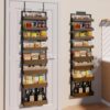 STURDIFLOW 8-Tier Over The Door Pantry Organizer | Spice Rack Wall Mount with No-Shake Design, Adjustable Baskets | Hanging Seasoning Shelves, Storage Organization for Kitchen Cabinet & Closet