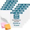 SUADUB Sticky Easel Pad - 25 x 30 Inches – Large Chart Paper for Teachers - Self Stick Easel Pad for Office Classroom - Resistant Easel Paper- 2 Little Bonus Sticky Notes - 30 Sheets/Pad,10 Pads