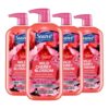 Suave Essentials Gentle Body Wash Wild Cherry Blossom With a Floral Oil Blend Essence Infused with Vitamin E & Cherry Blossom Extract 30 oz, 4 count