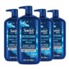 Suave Men Face & Body Wash, Refreshing Body Cleanser for Moisturized Skin, With an All Day Fresh Scent 30 oz, 4 count